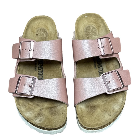 Birkenstock Arizona Rose Gold Sandals with Box Size 39 / US 8-8.5 - Picture 2 of 13